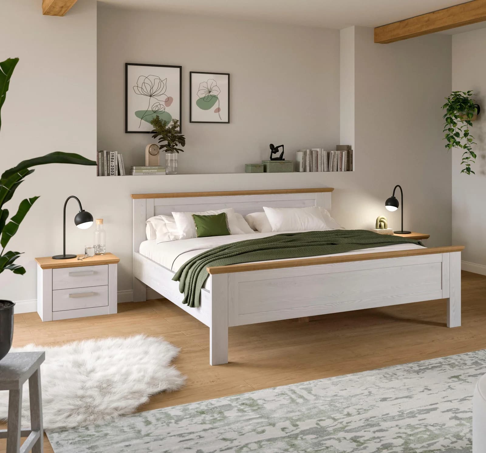 Home Affaire Schlafzimmer-Set Cosenza Lärchen-Nachbildung