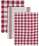 OTTO HOME Geschirrtuch 3er-Set Ravven Rot Baumwolle Bild 1