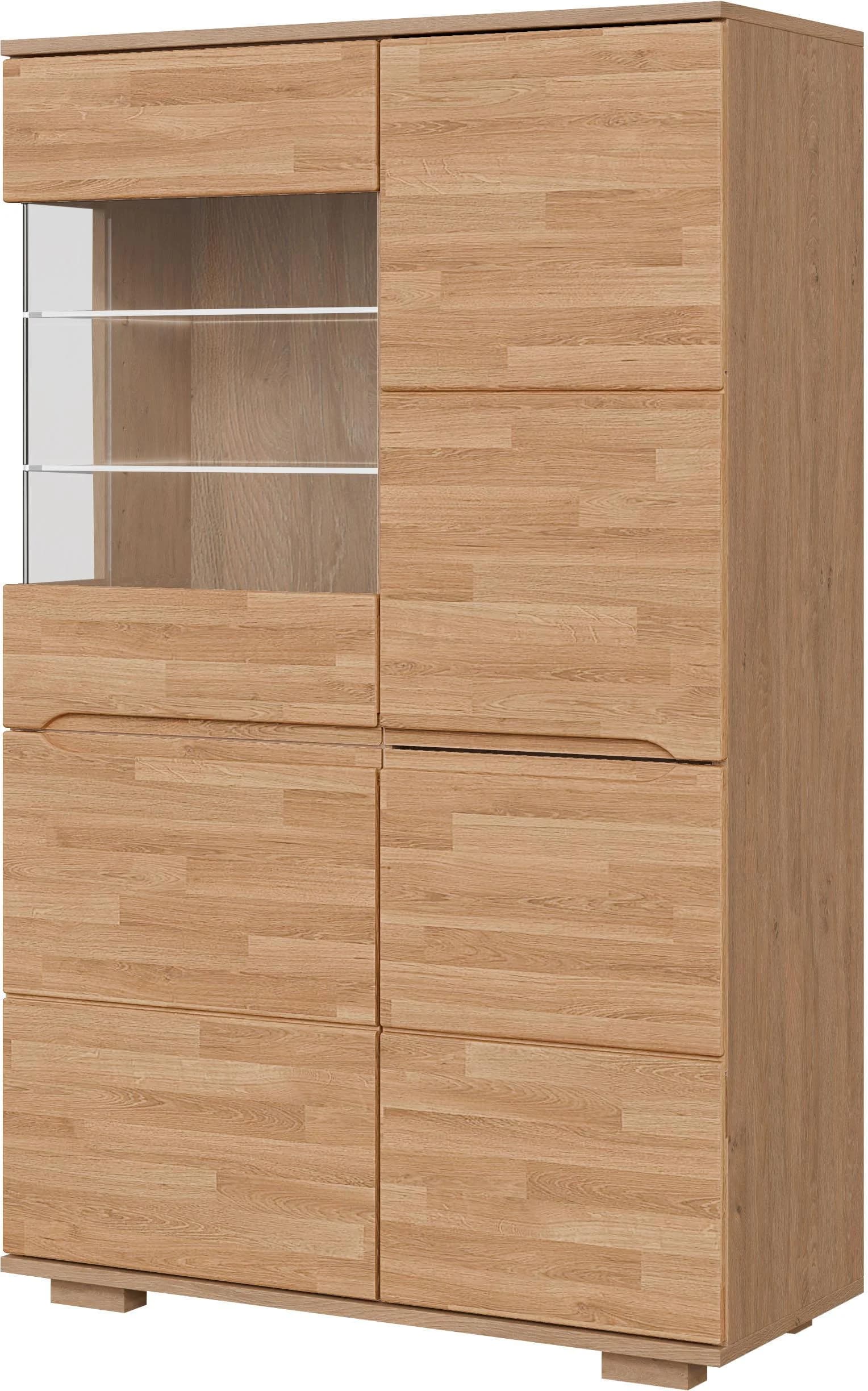 Vitrine OTTO HOME VETRO Massivholzfronten Griffmulden Wohnzimmer Modern