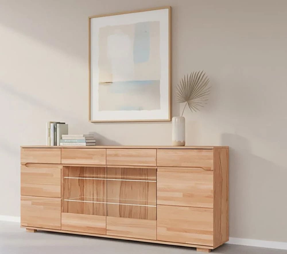 OTTO HOME Sideboard VETRO Teilmassiv Fronten Massivholz - Bild 2