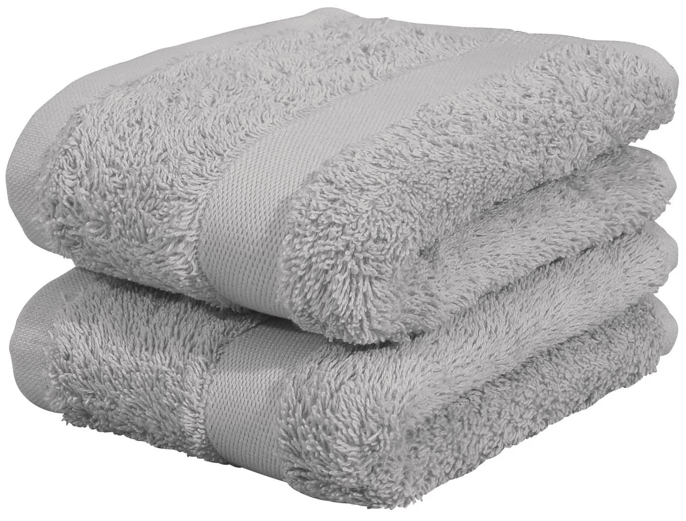 OTTO HOME Gästehandtücher Set 8-tlg. Hellgrau Premium Baumwolle - Bild 5