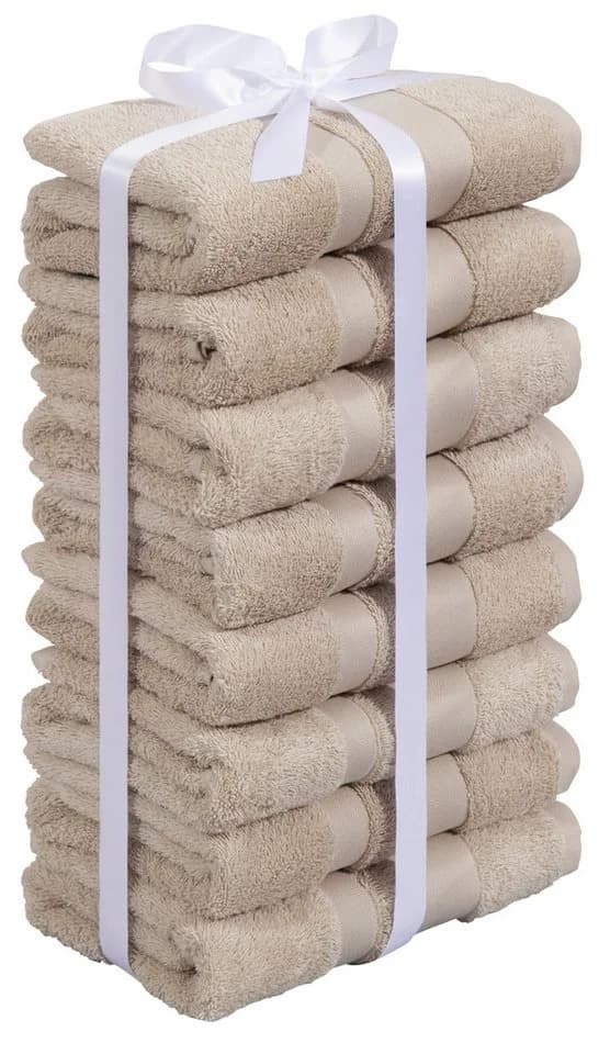 OTTO home Handtücher Vanessa 8-tlg. Beige Walkfrottee - Bild 4