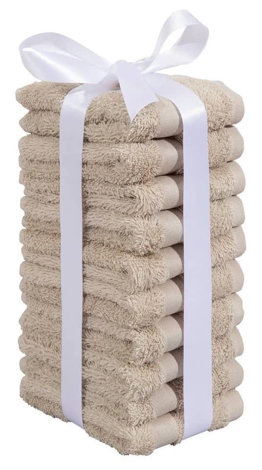 OTTO home Waschlappen Set Vanessa 10-tlg. Beige Baumwolle - Bild 4