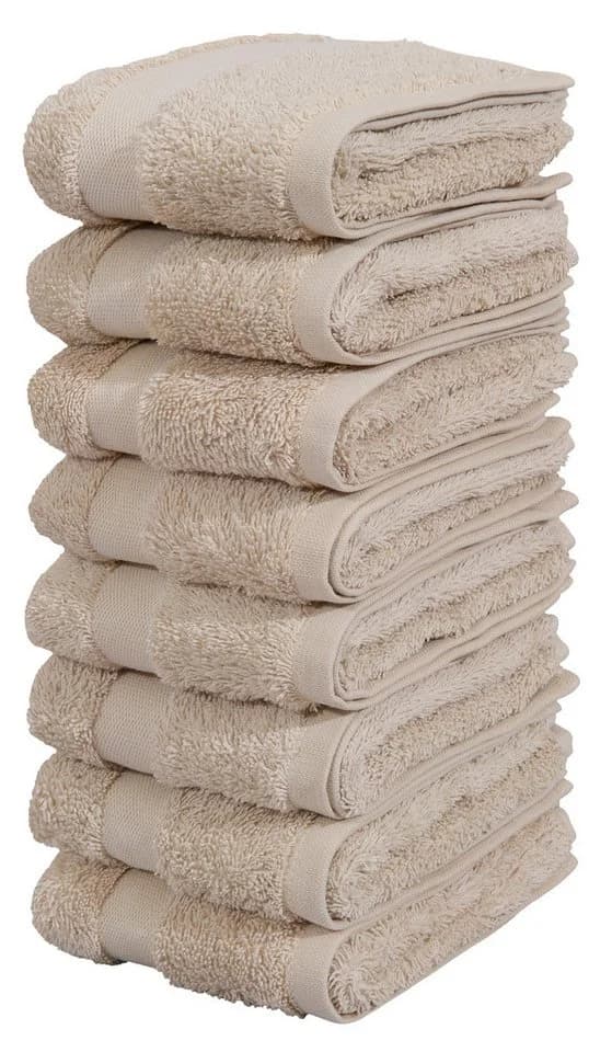 OTTO HOME Gästehandtücher Set 8-tlg. Creme Walkfrottee - Bild 2