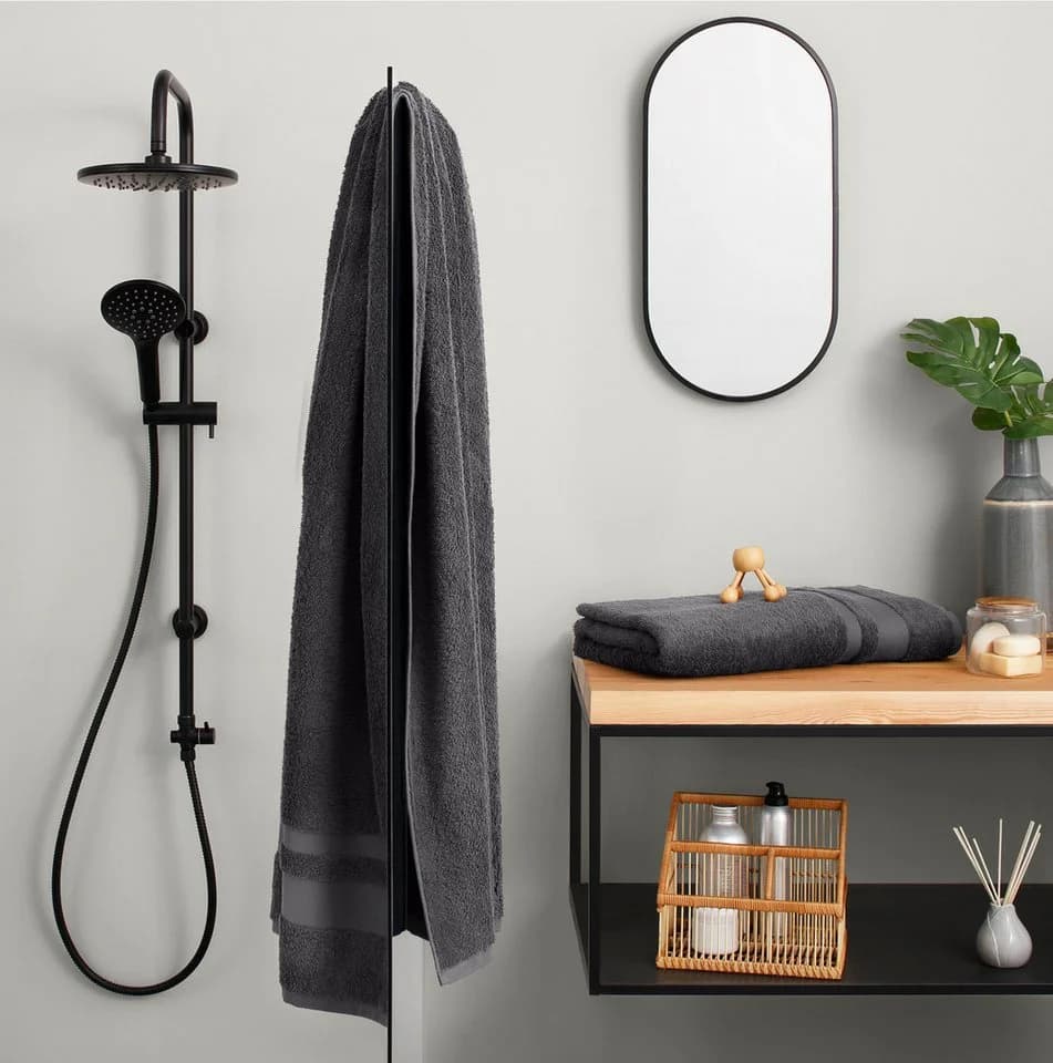 OTTO home Saunatuch Set Vanessa Grau 2-tlg. Frottee