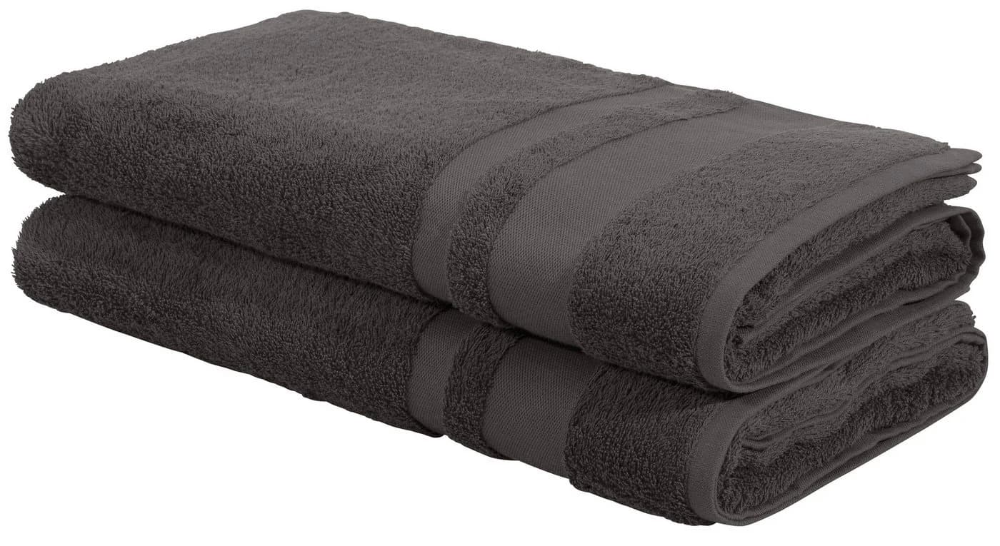 OTTO home Saunatuch Set Vanessa Grau 2-tlg. Frottee - Bild 2