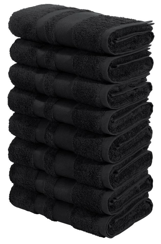 OTTO HOME Handtuch-Set Vanessa 8-tlg. Schwarz Walkfrottee - Bild 2