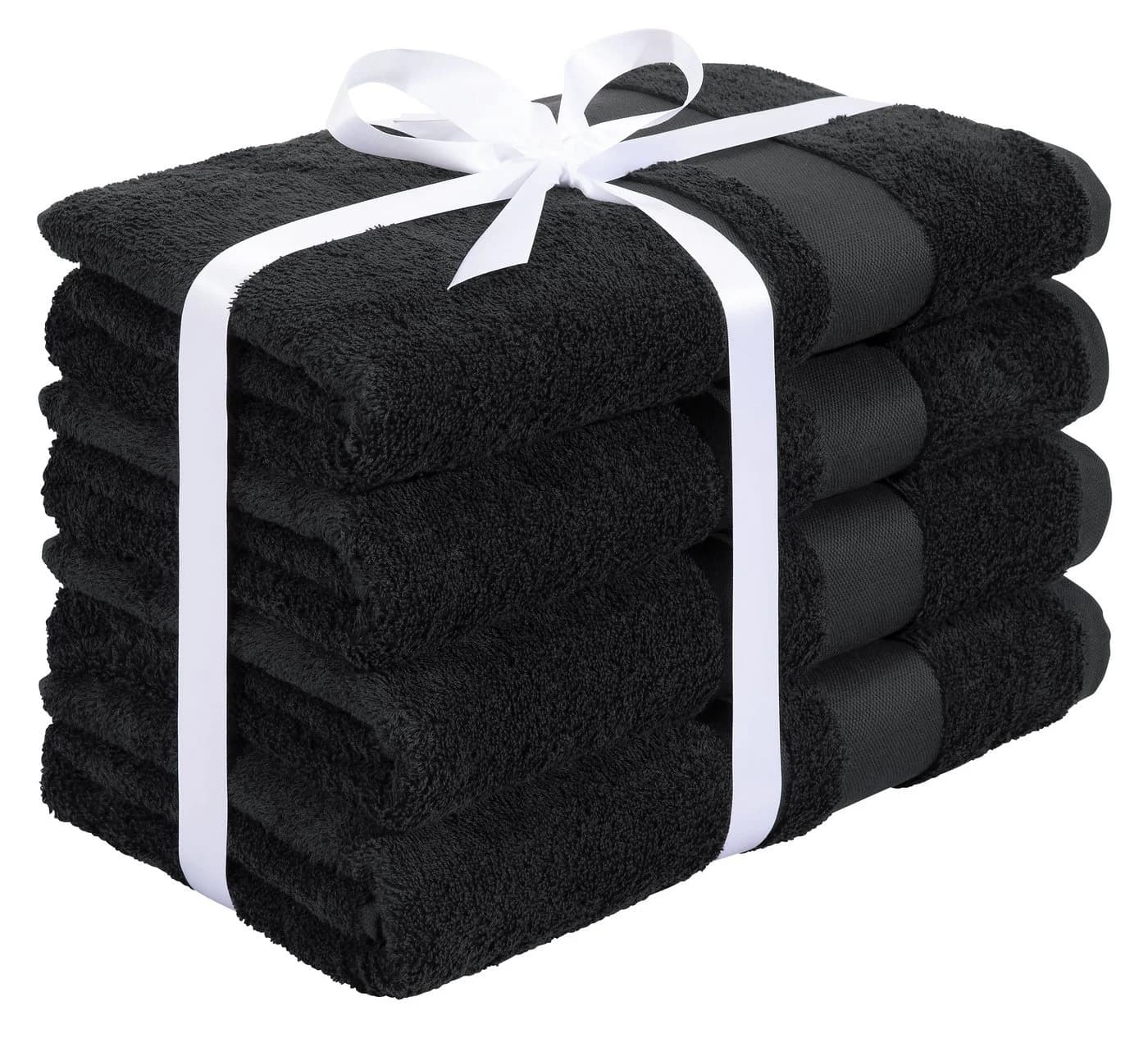 OTTO home Duschtücher Vanessa Set 4-tlg Schwarz Frottee - Bild 4