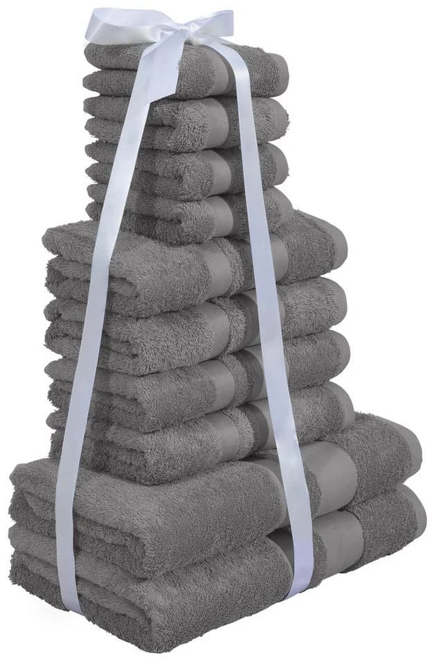 OTTO home Handtuch Set Vanessa 10-tlg. Grau Walkfrottee - Bild 5