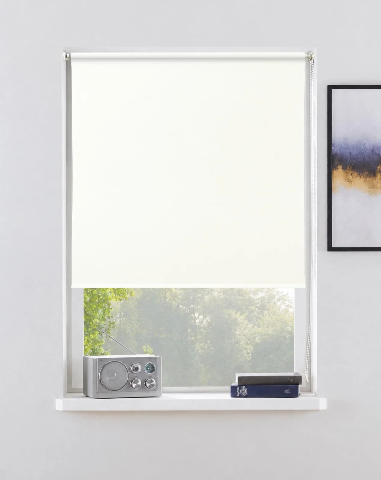 OTTO HOME Seitenzugrollo NELLIA Weiß Polyester Klemmfix