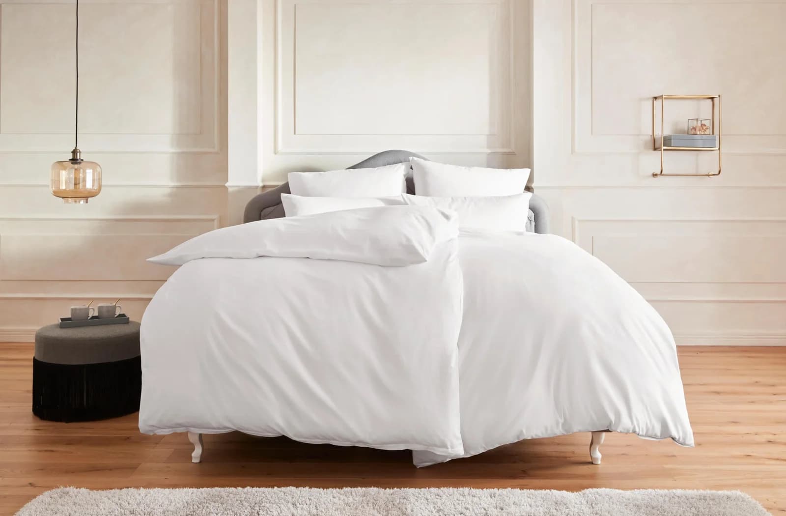OTTO HOME Bettwäsche Mila Weiß 155x220 cm Baumwolle