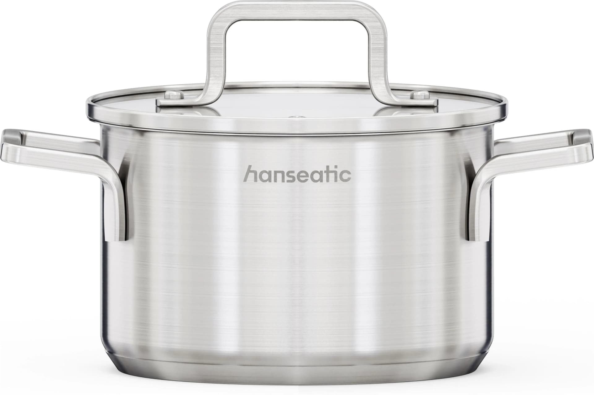HANSEATIC Kochtopf DAILY Edelstahl 16cm Silber