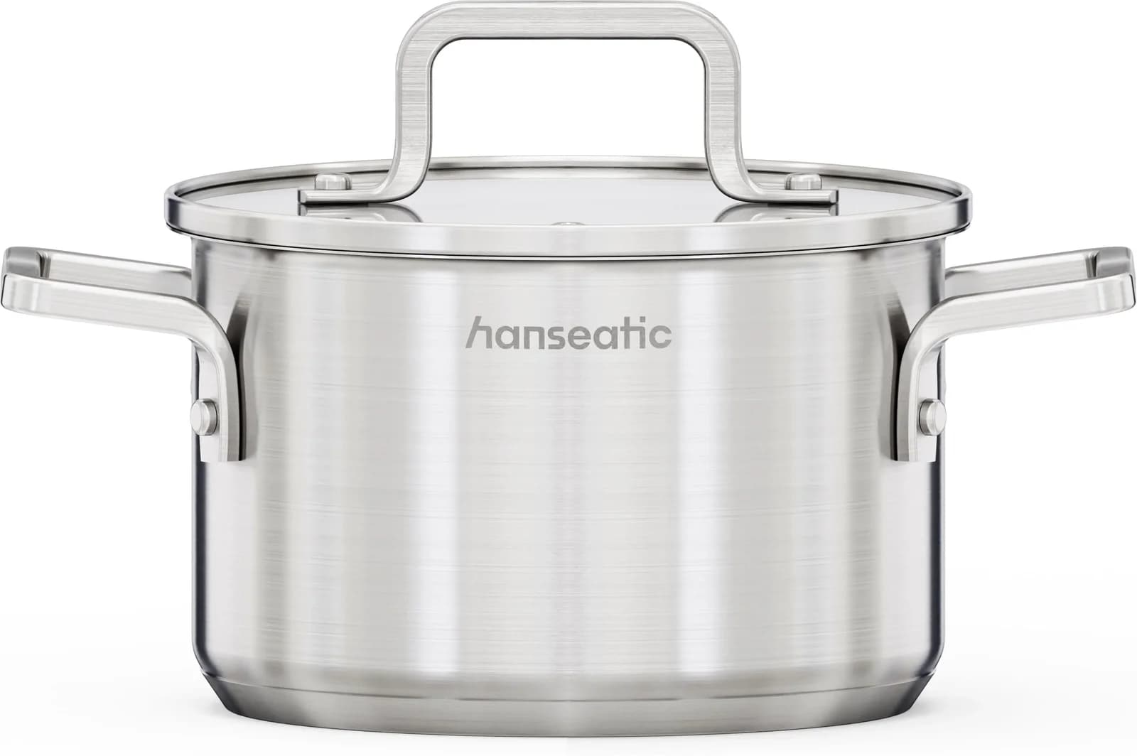 HANSEATIC Kochtopf Daily 16cm Silber Antihaftbeschichtung