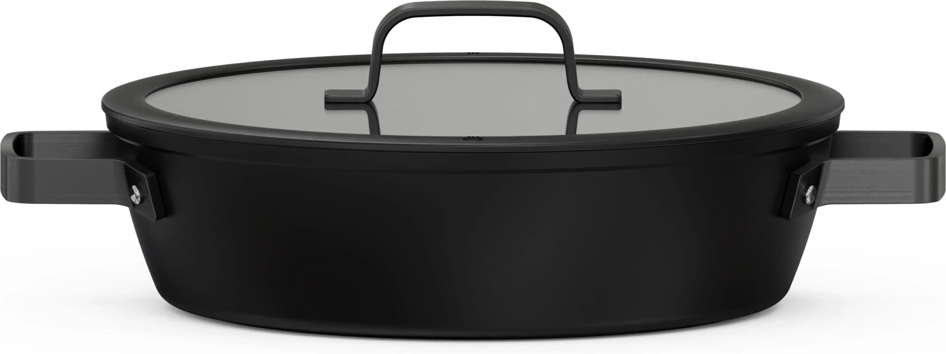 HANSEATIC Servierpfanne ALU PRO Schwarz Ø 28 cm Induktion