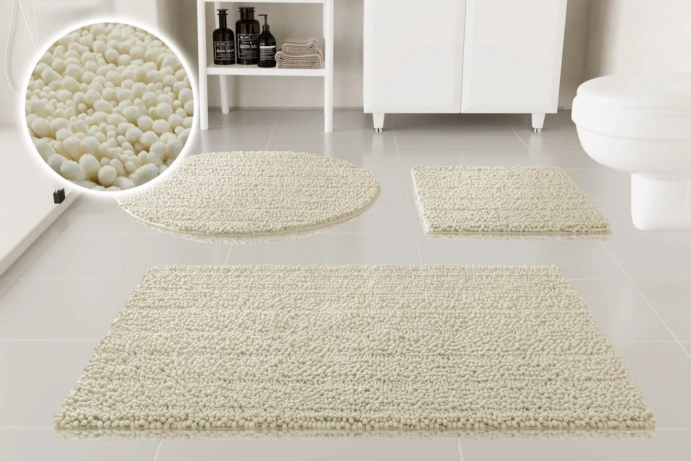 Badematte OTTO HOME "Torrni" Creme Beige - Bild 2