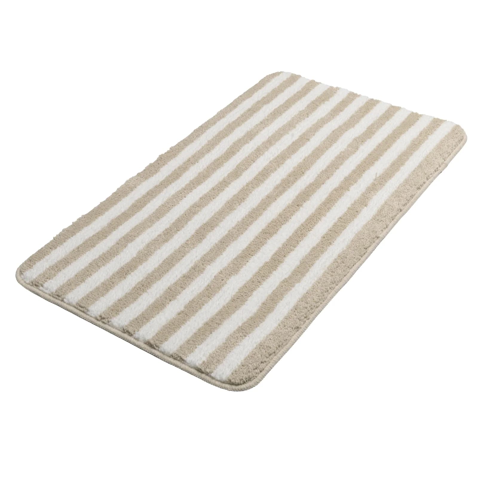 OTTO HOME Badematte Streifen Beige Weiß Polyester