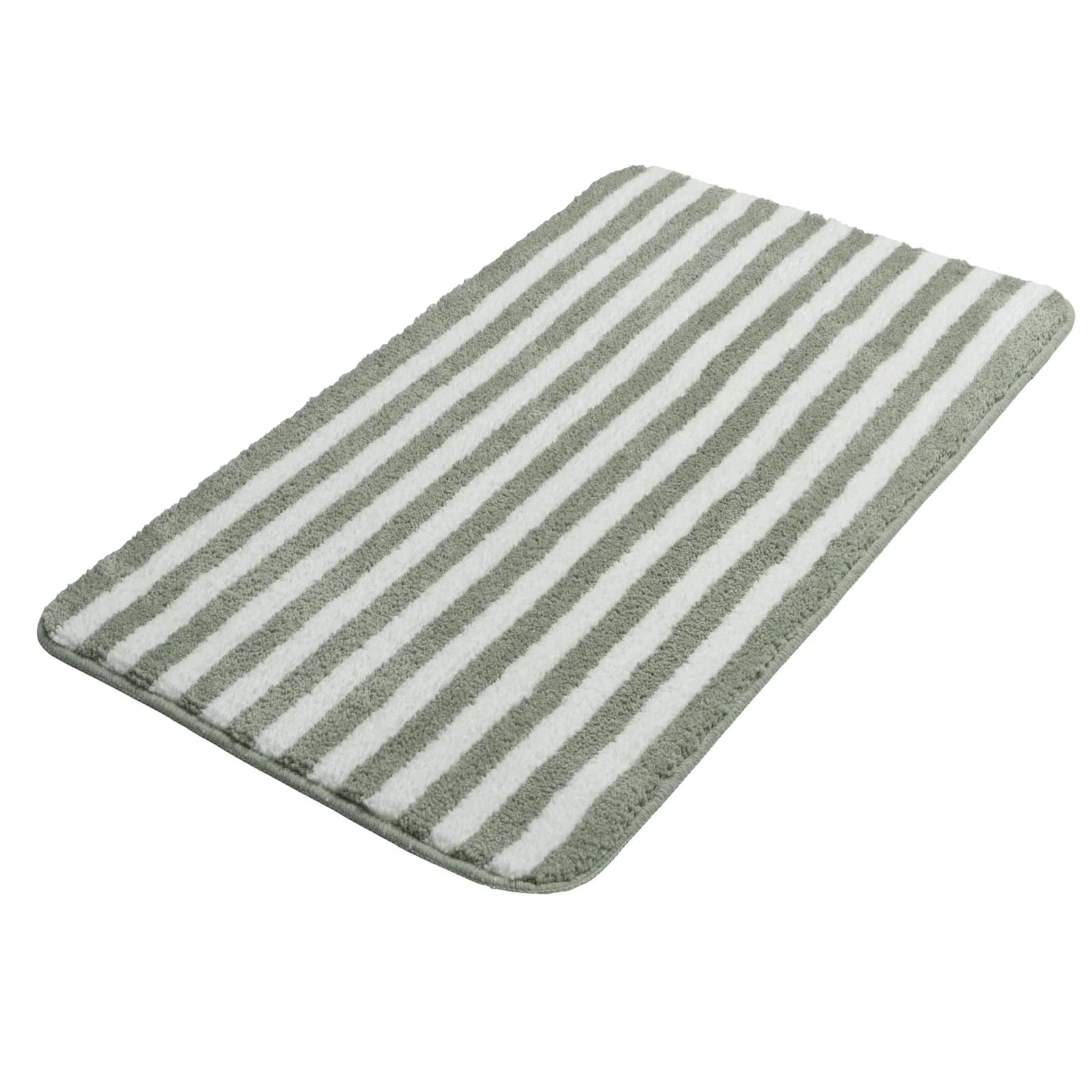 OTTO HOME Badematte Gestreift Salbei/Weiß Polyester