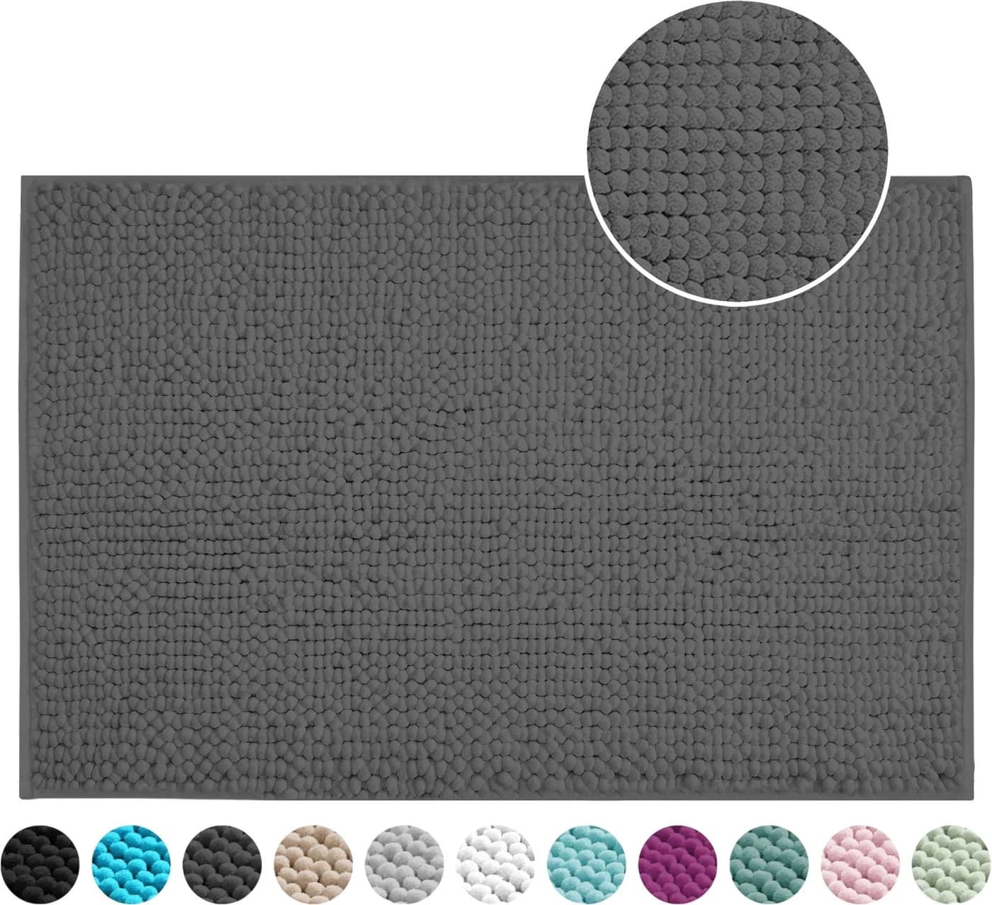 OTTO home Badematte Vanessa Chenille Grau Rutschhemmend - Bild 2