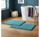 OTTO home Badematte Vanessa Chenille Blau Rutschhemmend Bild 1