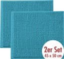 OTTO home Badematte Vanessa Chenille Blau Rutschhemmend Bild 2