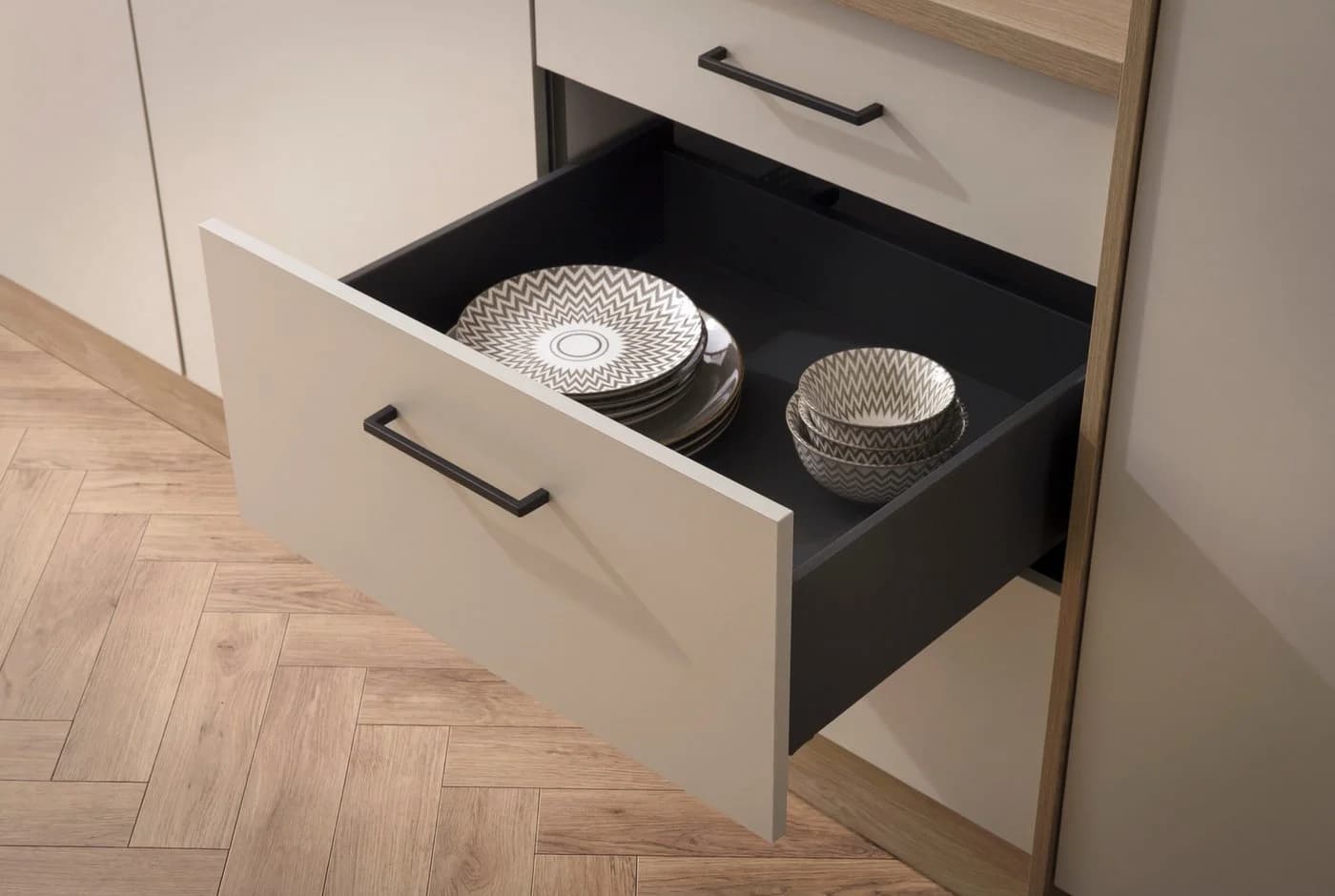 KOCHSTATION Küchenzeile KS-Kolari Modern Beige 290 cm - Bild 5