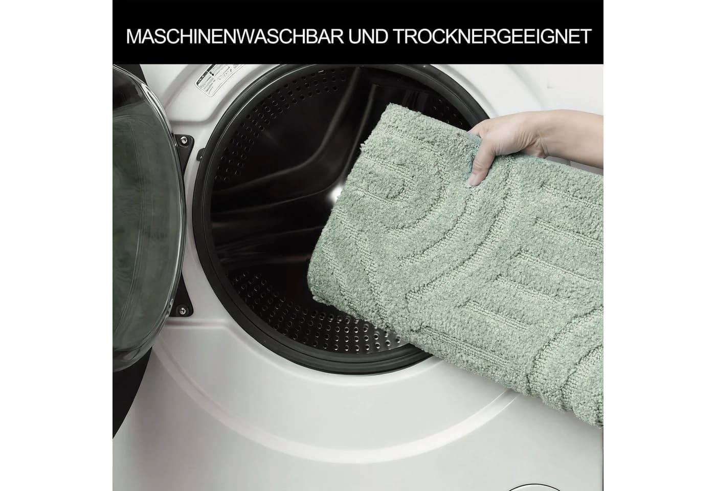 OTTO home Badematte Regona Scandi Grün Kunstfaser - Bild 5