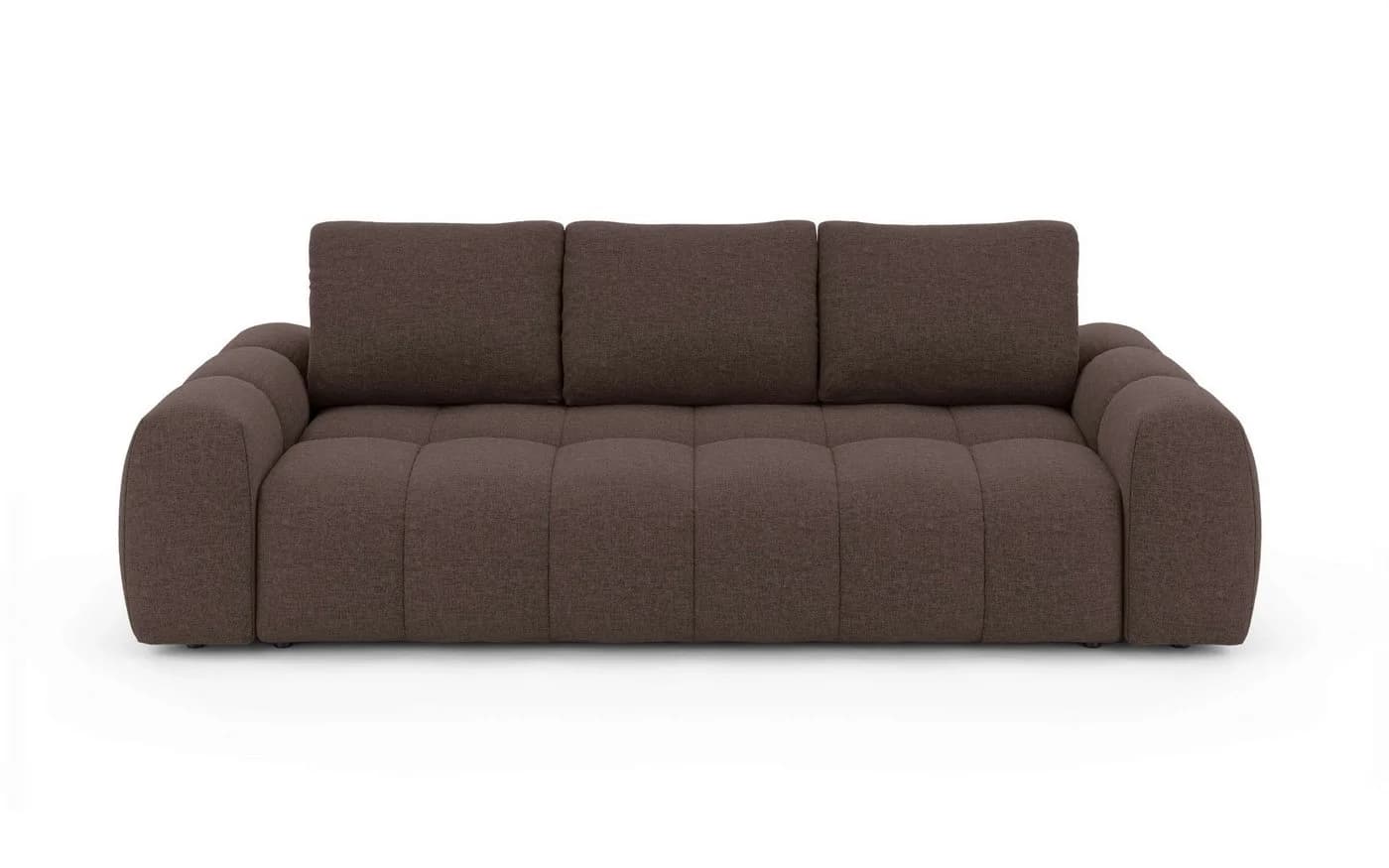 3-Sitzer OTTO HOME AZITA Sofa Braun Wellenunterfederung - Bild 5