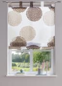 OTTO home Raffrollo Belem Braun Transparent Voile Kreismotiv Bild 2