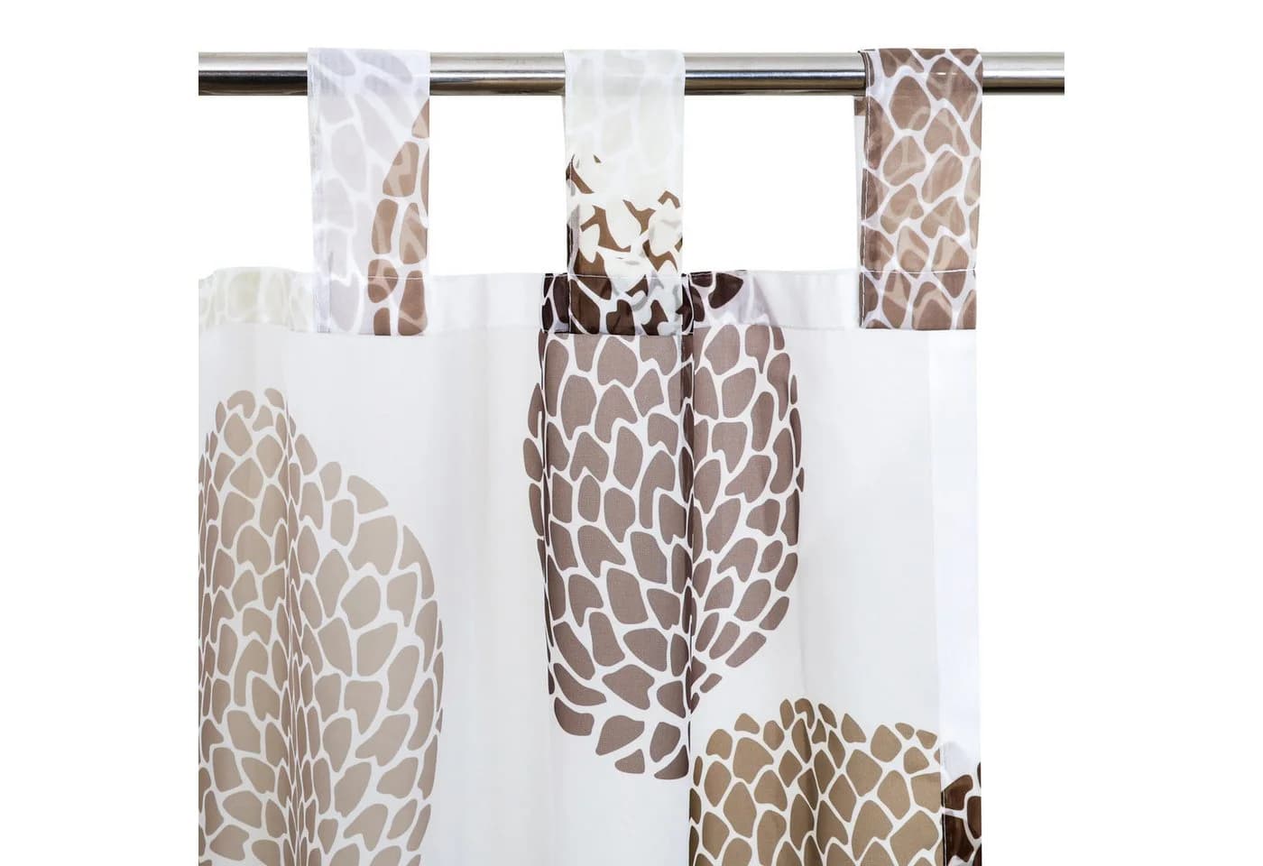 OTTO HOME Gardine Belem Braun Transparent Voile Kreismotiv - Bild 3