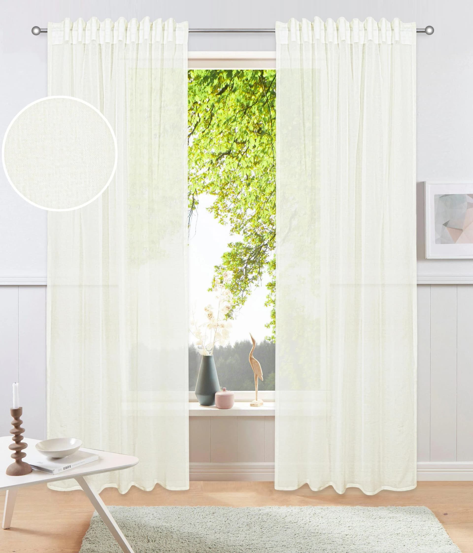 OTTO HOME Gardine Dolly Beige Transparent Polyester