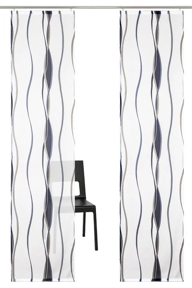 OTTO home Schiebegardine Dimona 2er Set Transparent Polyester Wellen - Bild 2