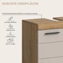welltime Waschbeckenunterschrank SIENA Eiche-Nachbildung 60cm Bild 3