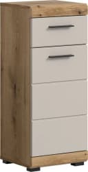 welltime Unterschrank SIENA 37cm 1 Tür 1 Schubkasten Evoke Oak Nachbildung Bild 2