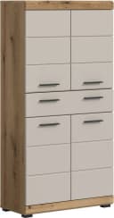 welltime Midischrank SIENA 74cm 4 Türen 1 Schublade Eiche/Kaschmir Bild 2