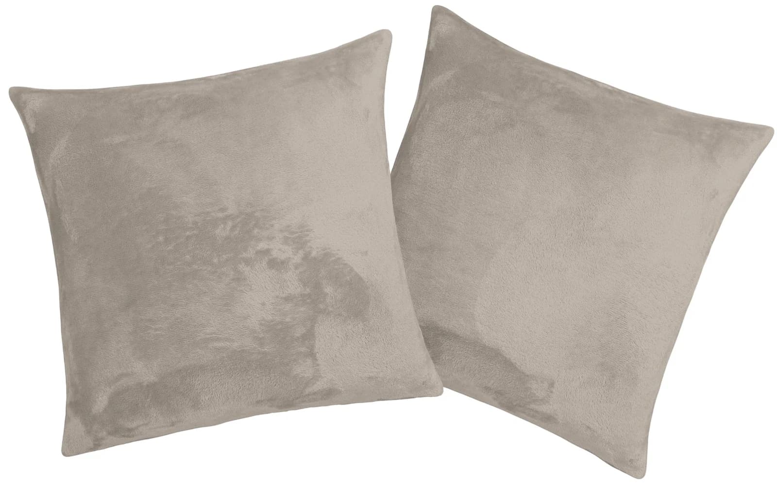 OTTO home Kissenbezug Jil Beige Kuschelfleece