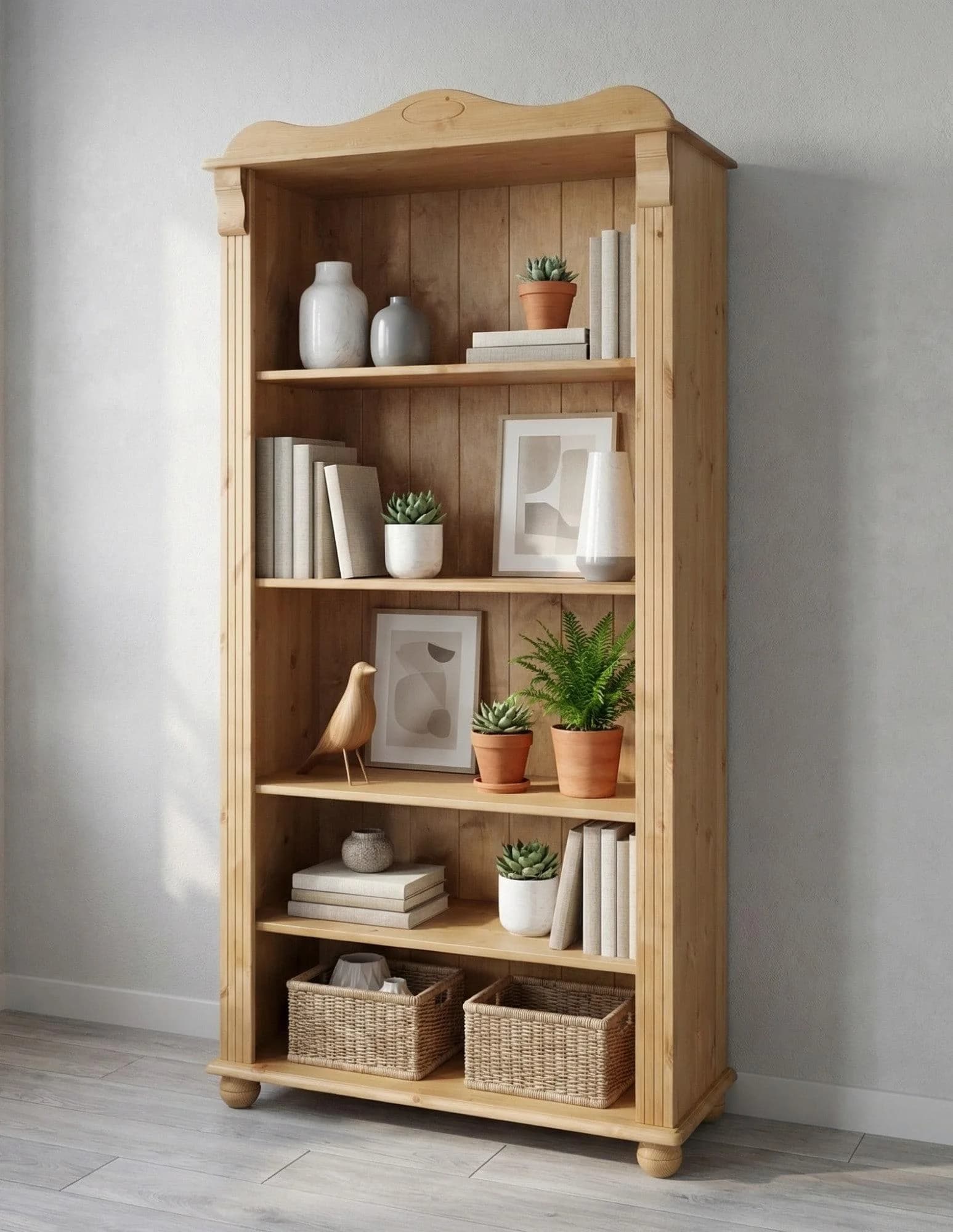 OTTO HOME Bücherregal Adele Massivholz Kiefer Natur