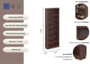 Bücherregal Massivholz Kiefer FSC-zertifiziert 80x29x220 cm OTTO HOME Bild 3