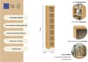 OTTO HOME Soeren Bücherregal natur Massivholz Kiefer 7 Fächer Bild 3