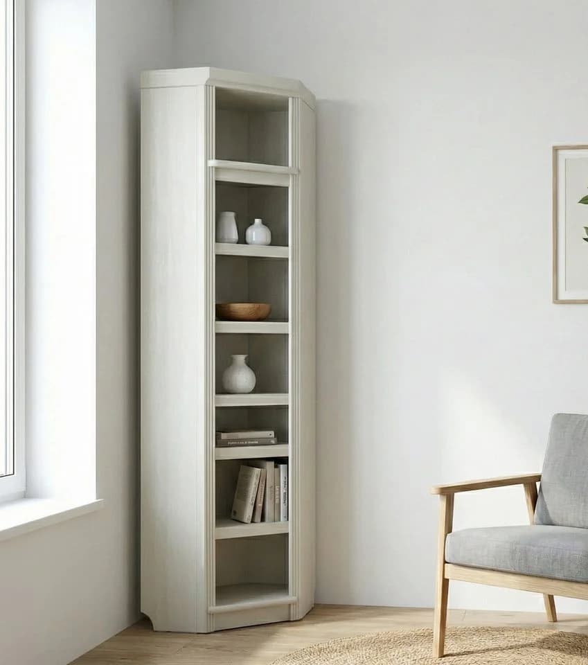 Eckregal OTTO HOME Soeren Regal Höhe 220 cm Kiefer FSC cremeweiß