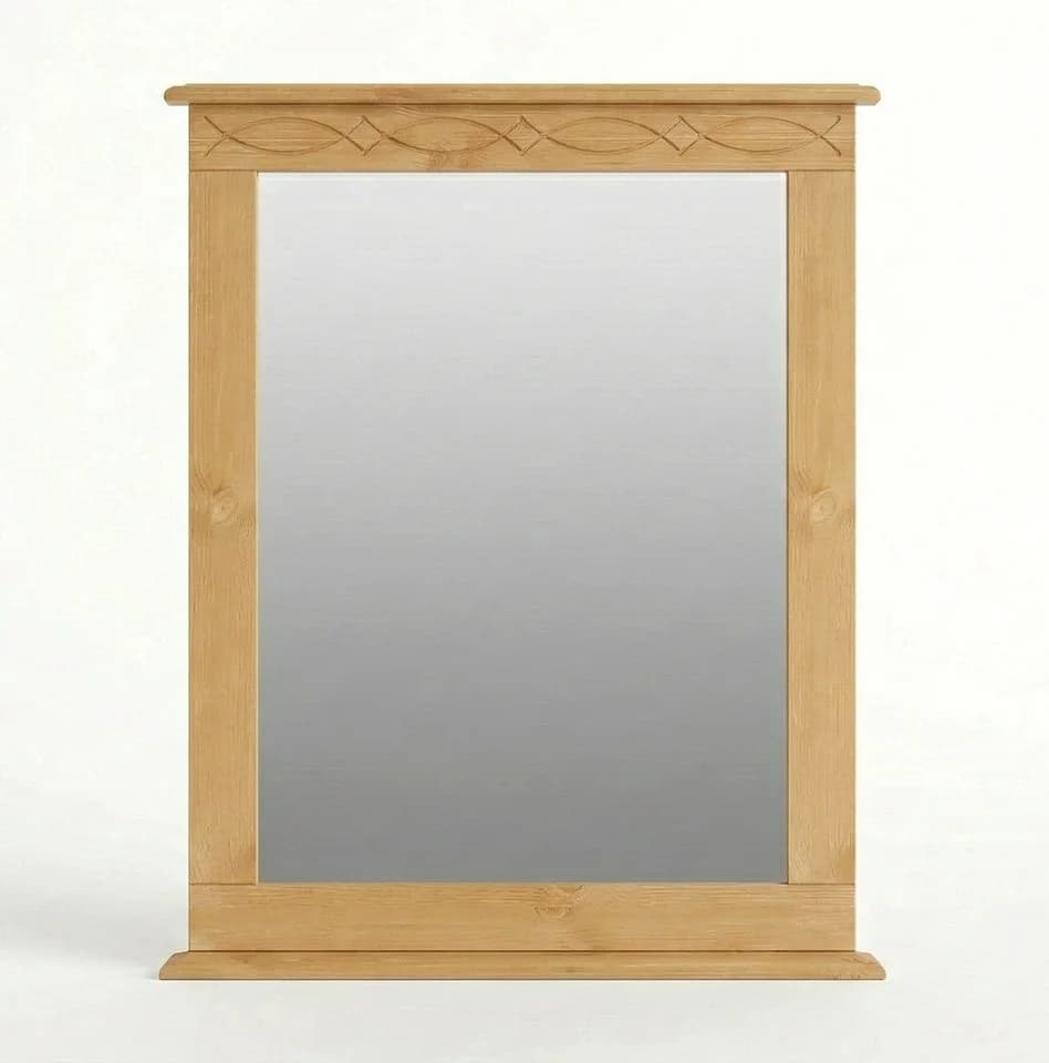 Spiegel OTTO HOME 'Indra' - Massivholz Spiegel natur 63x78cm