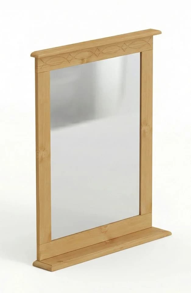 Spiegel OTTO HOME 'Indra' - Massivholz Spiegel natur 63x78cm - Bild 5