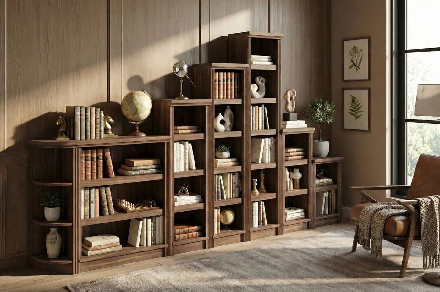 Standregal Riga Bücherregal 40x29 cm Massivholz Kiefer FSC-zertifiziert - Bild 5