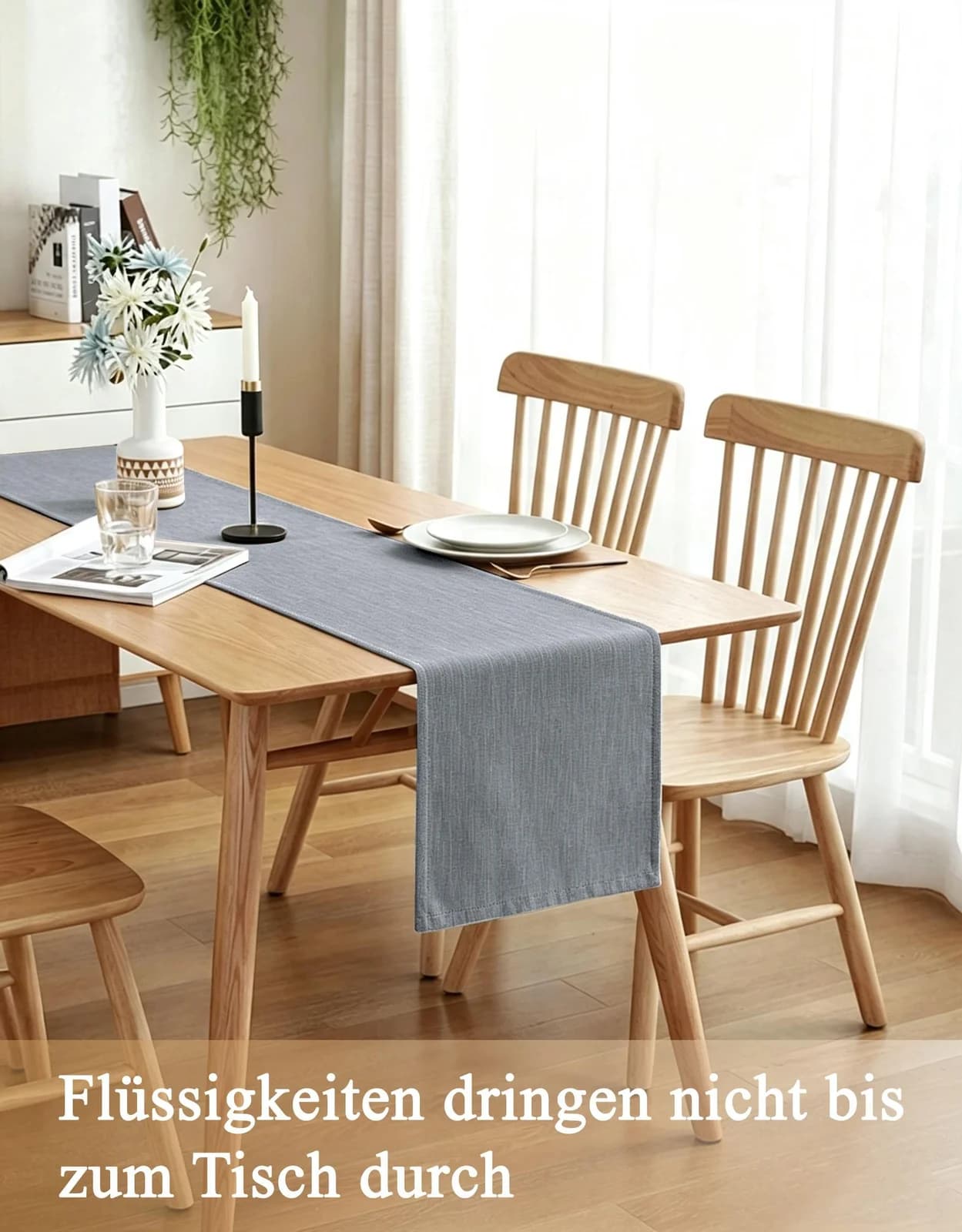 Tischläufer OTTO HOME Ozzie Dunkelgrau Polyester