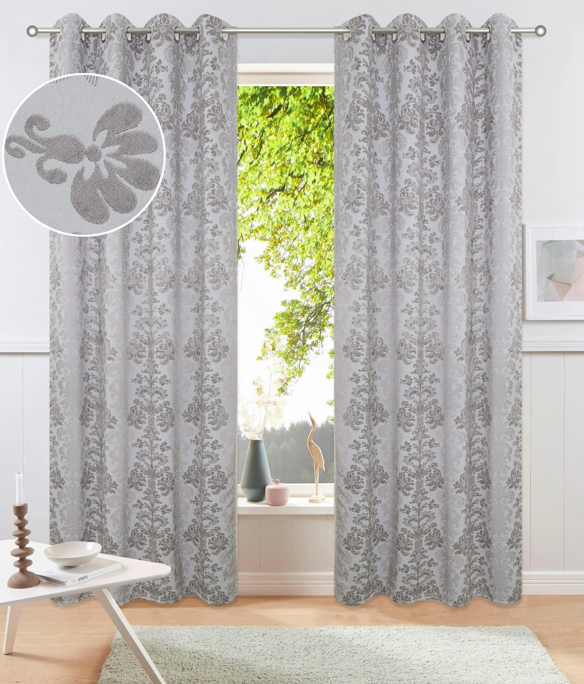 OTTO HOME Verdunkelungsvorhang Mannfred Grau Polyester