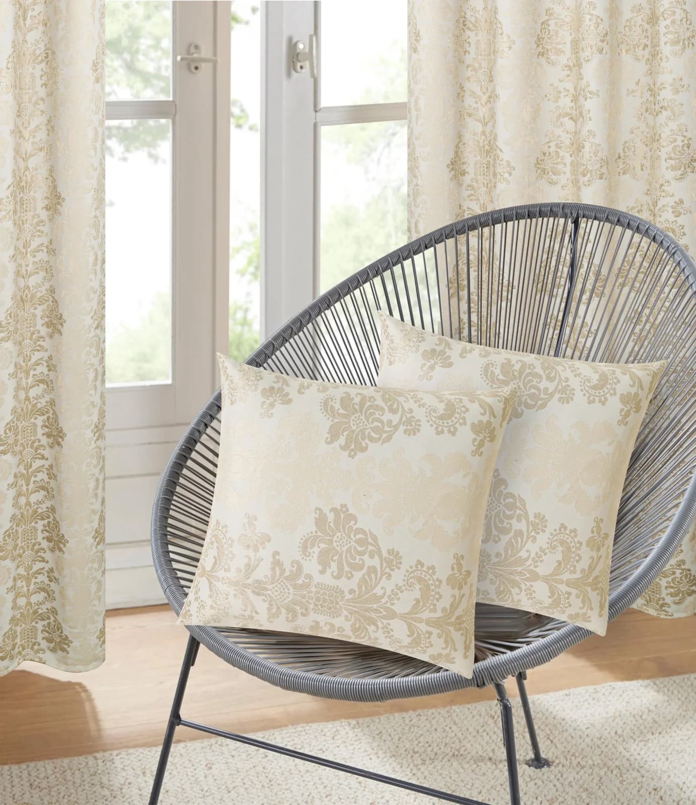OTTO HOME Kissenbezug Mannfred Beige Jacquard-Look