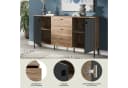INOSIGN Sideboard TREVERK Schwarz Nox Oak Nachbildung Bild 4
