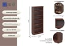 Bücherregal Kiefer massiv 80x29x185 cm OTTO HOME Bild 3