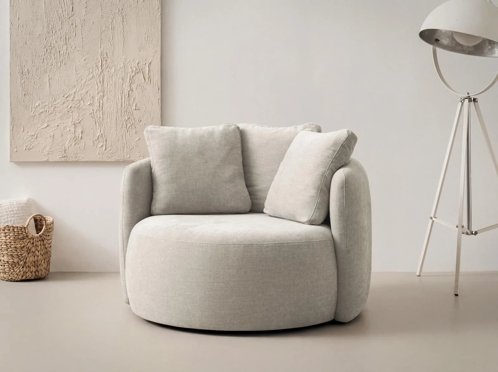 Sessel OTTO HOME Kaarl moderner Rundsessel hellbeige
