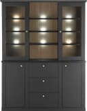 Buffet HOME AFFAIRE "Lincoln" Landhausstil Schwarz Matt Bild 3