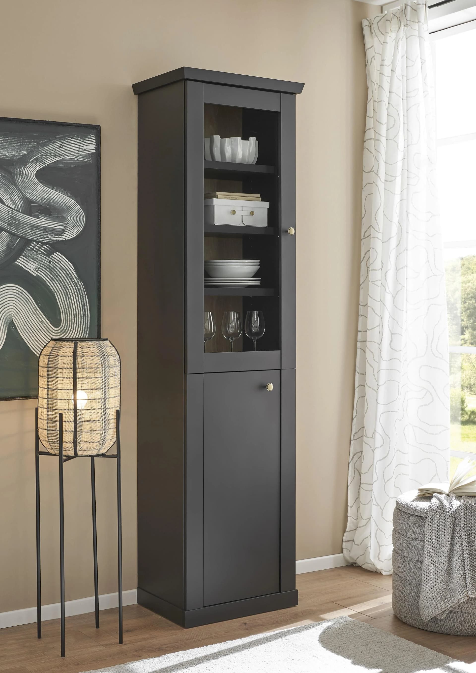 Vitrine Landhausstil FSC Holzwerkstoff Home Affaire